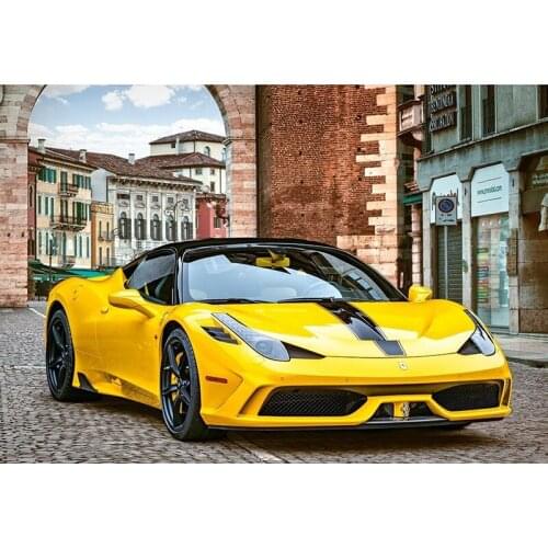 Full Square/Round Drill 5D DIY Diamond Painting "Yellow Car" 3D Rhinestone Embroidery Cross Stitch 5D Home Decor Gift