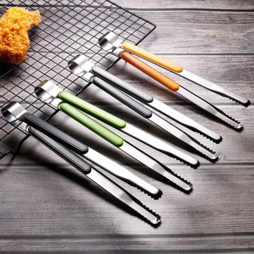 Korean stainless steel 26cm barbecue clip BBQ bread clip barbecue clip buffet clip steak food