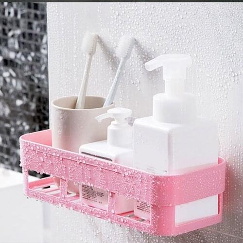 Kitchen Shelf Organizer Wall Mounted Bathroom Shelf Organizer Shower Storage Rack Shelves Wall Mounted Shampoo Holder Nailless