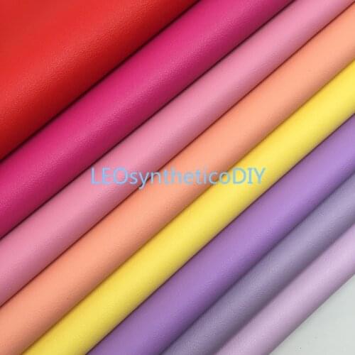 LEOsyntheticoDIY Nappa Synthetic Faux fabric Vinyl Leather Sheets Felt Backing For DIY Dearing Bows 21X29CM T537A