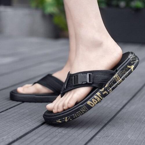 Summer Slippers Flip Flops for Men Fashion Shoes Non-slip Comfortable Sandals Men Slippers Outdoor Male Flip Flop Beach Slippers