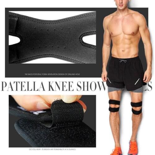 Hot Selling Adjustable Sports Sacral Belt Support Running Basketball Football Climbing Fitness Knee Pads Equipment