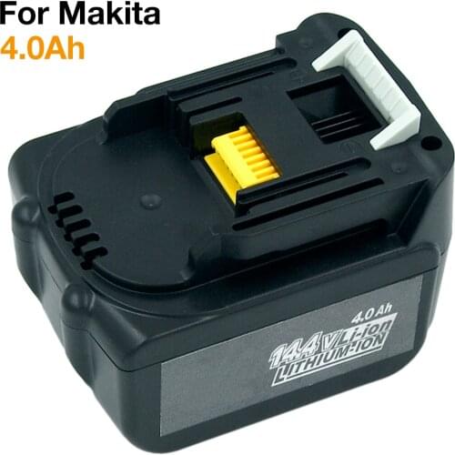 14.4V 4000mAh Lithium-Ion Rechargeable Battery for Makita BL1430 BL1440 194558-0 194559-8 LXT200 BL1415 BDF343 Power Tools