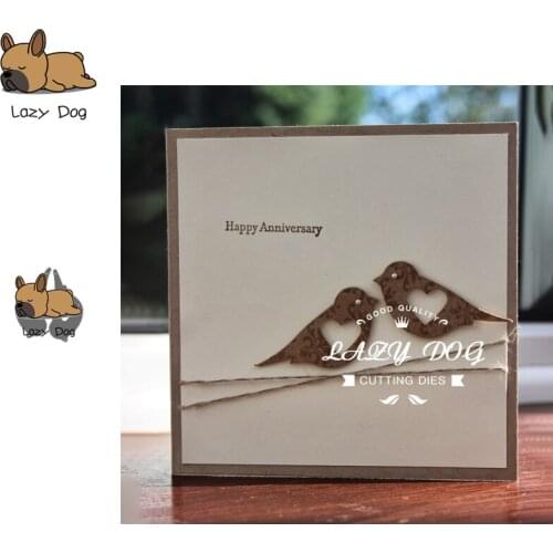 2PCS Love Bird Metal Cutting Dies Scrapbooking Stencil DIY Decorative Craft Embossing Die Cuts Card Making New Dies For 2019