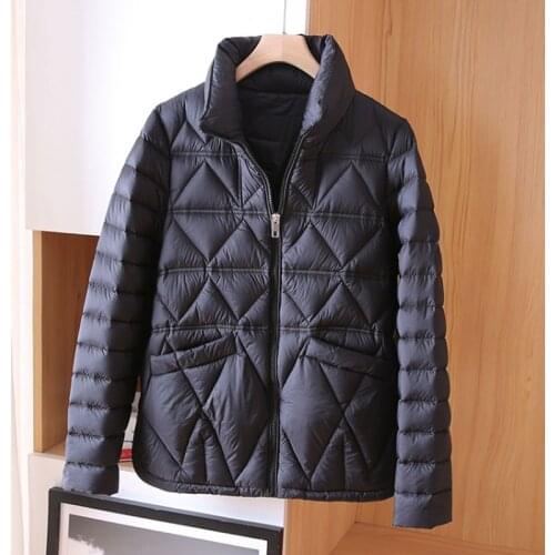 Fashion Fall Winter Down Coat Women black Warm Outerwear Clothing 2021 new 90% White duck down Coats Female