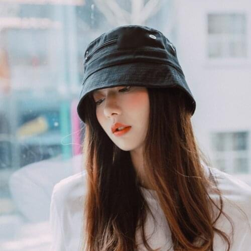 2020 Fashion Bucket Hat For Women Men Casual Cotton Fashion Harajuku Outdoor Hip Hop Caps Cotton Fisherman Vacation Hat Cap Men