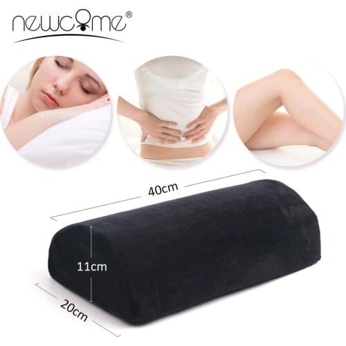 NEWCOME Multi Function Memory Foam Pillow Semi-Circular Cushion Chronic Rebound Relieve Cervical Pressure Beauty Grafted Tools