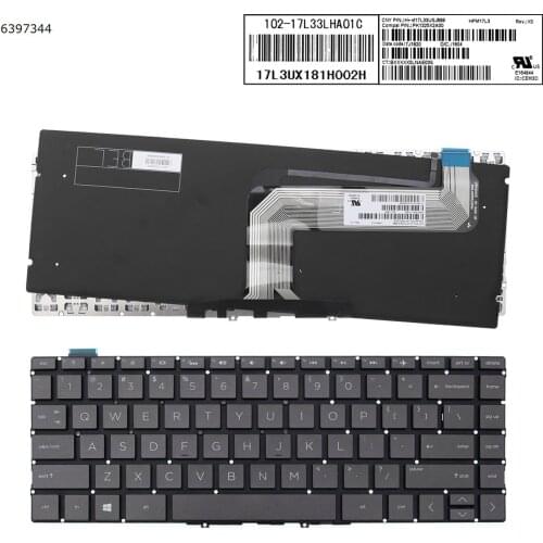 New Original US Replacement Keyboard for HP 13-ak 13-ak0013dx 13-ak0015nr 13-ak1016nr Gray Key Laptop Backlit Without FRAME