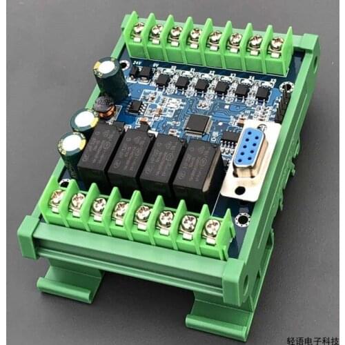 PLC Industrial Control Board FX2N 10MR Analog Input with Rail Simple Delay Module Programmable