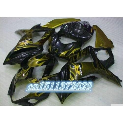 Gifts, Injection fairings for SUZUKI GSXR1000 07 08 GSX-R1000 2007 2008 GSXR 1000 K7 K8 Fairing kit gold black