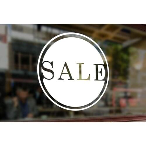 Sale Decal Adesivo De Parede Waterproof Vinyl Wall Window Stickers Art Mural Wallpaper Promotional Information Sign Decals ZB196