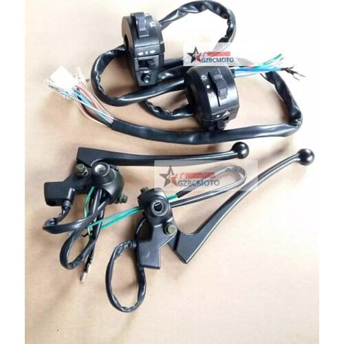 Retro modified CG125 Zhujiang motorcycle Grips switch assembly mirror seat headlight start switch horn switch