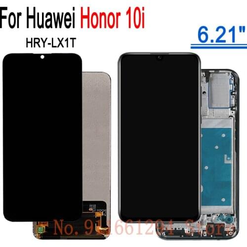 6.21" Touch Screen For Huawei Honor 10i LCD Display HRY-LX1T LCD Digitizer 10i Touch Screen Assembly Digitizer Frame HRY-LX1T