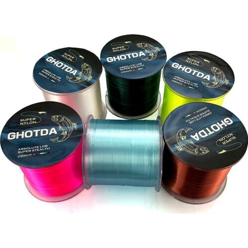 GHOTDA Monofilament Nylon Fishing Line 1000M 2-13KG Japan Material Super Strong