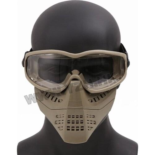 Tactical Anti-fog Safety Goggle Full Face Mask For Tactical Helmet Airsoft Paintball Shock Resistance Protective Eyewear Accesso