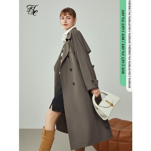 FANSILANEN Windbreaker Women Autumn Mid-length Short Casual British Windbreaker Jackets Vintage Women Clothes Brown Trench Coat