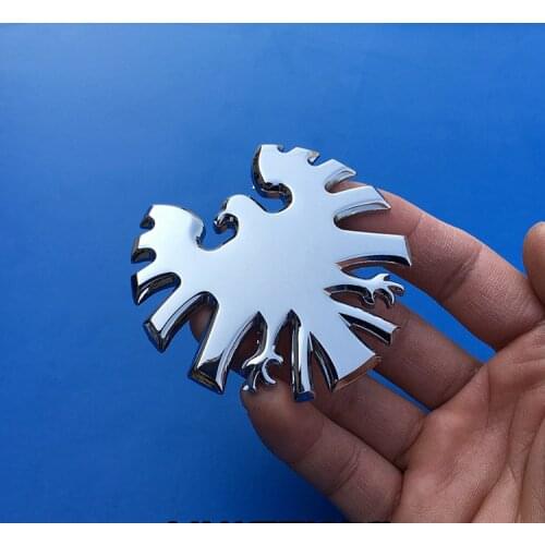 1 Pcs 3D Phoenix Eagle Totem Chrome Metal Grille Emblem Badge Avengers Aegis badge sticker Exterior Decor Car Styling