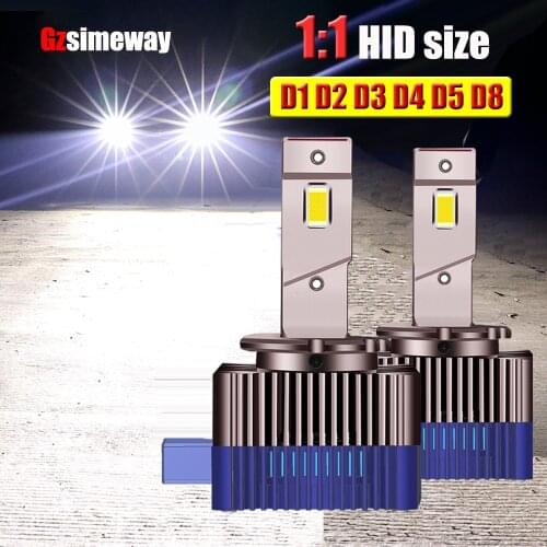 2PCS D3S LED Car Light D1S D1R D2S D2R D4S D5S D8S Canbus LED Headlight 70W 32000LM for Auto Turbo Bulbs Kit to Replace HID Lamp