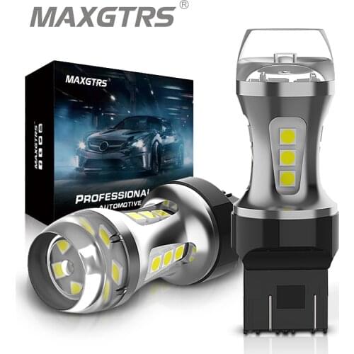 2xT20 LED 7443 7440 W21W W21/5W 580 led Bulb Car led light DRL 3030 SMD Auto Lamp 12V Brake Lights Turn Signal White Amber Red