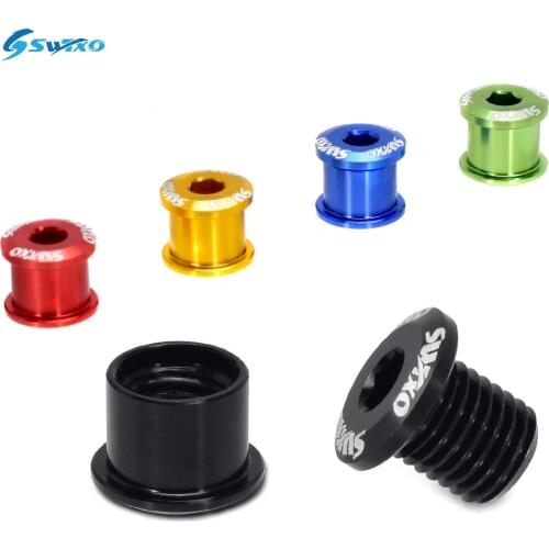 4/5pcs SWTXO MTB Bike Chainring Bolts Bicycle Chainwheel Bolts Aluminum Alloy Folding Road Bike Single Speed Chainwheel Screws