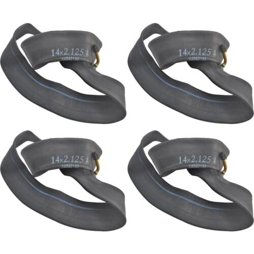 4Pack Bike Tires Bend Gas Nozzle Bicycle Inner Tube 14X2.125AV Road MTB Bike Interior Tire Tube