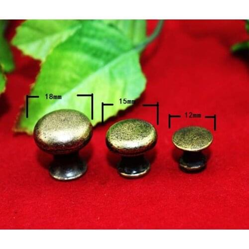 Bronze Modern Mushroom Handle Alloy Knobs and Mini Handles Door Handle Cupboard Drawer Kitchen Pull Knob Furniture,10Pcs