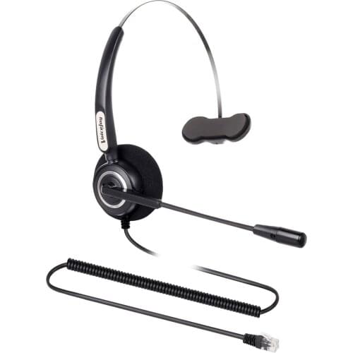 Home/Office Headset for Polycom VVX Aastra Allworx Alcatel Lucent AltiGen Comdial Digium Mitel Nortel Norstar Meridian phones