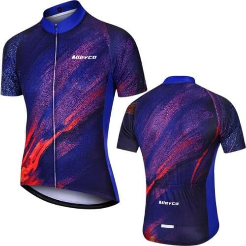 Mieyco Mens Racing Clothing Bike Accessories Short Sleeves Cycling Jersey Breathable Quick Dry Mountain T Shirt For Bicycle MTB