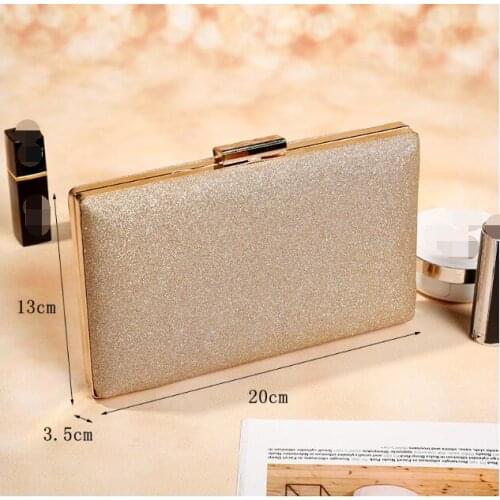 DHL 10 pieces Sequined Clutch Womens Evening Bags Bling Day Clutch Gold silver Color Lock Wedding Purse Handbag with chain