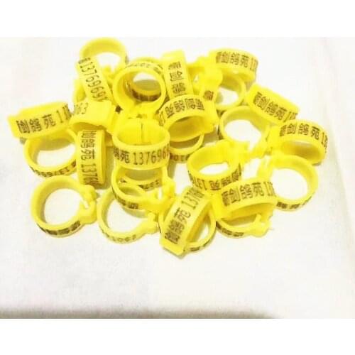 Free shipping 100pc 2.7mm 3mm 4mm 4.5mm5mm numbered 1-100 clip ring for canary