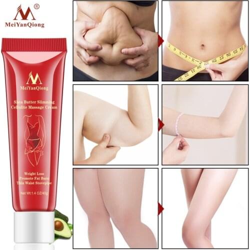 MeiYanQiong Slimming Body Fat Reducer Cream Health Body Slimming Promote Fat Burn Thin Waist Stovepipe Body Care Cream 40g