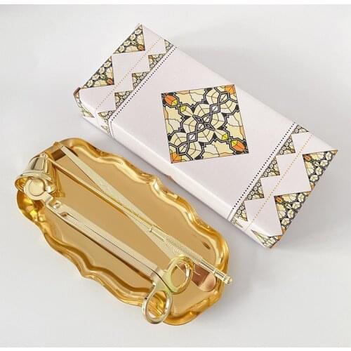 Fire Extinguisher Bell Hook Hook Fire Extinguishing Scissors Tray Scented Candle Tool Set Candle 4 Piece Set