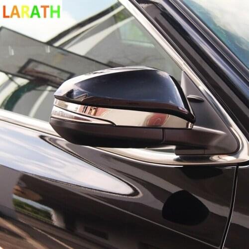 The New For Toyota Highlander Kluger XU50 2014 2015 ABS Chrome Rear view Side Door Mirror Cover Trim Molding Exterior Decoration