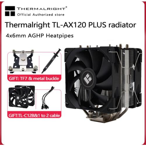 Thermalright AX120 TS120 TS120 REV CPU cooler for Intel 115x 2011 2066 AMD AM4 AS120 RGB computer cooling fan desktop cooler
