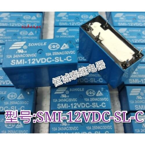 Original genuine smi-12vdc-sl-c relay 10A 250V 5-pin 1 group conversion 14F
