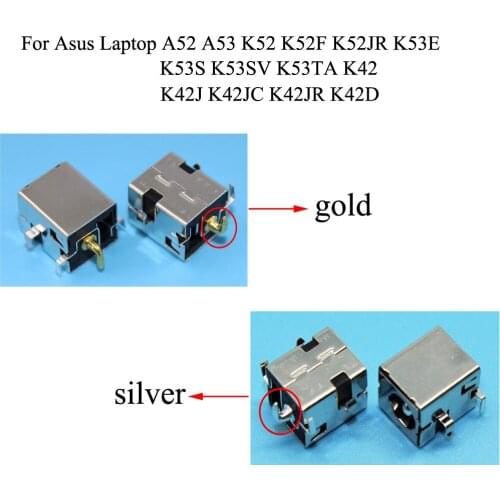 YuXi 10pcs DC Power Jack connector for Asus Laptop A52 A53 K52 K52F K52JR K53E K53S K53SV K53TA K42 K42J K42JC K42JR K42D