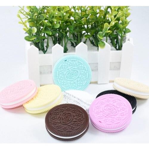 5/10pcs Biscuits Silicone Baby Teether Baby Teething Toys Chewable Animal Shape Baby Products Nursing Gift