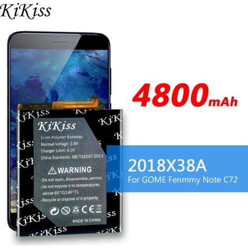 KiKiss 4800mAh Replacement Battery 2018X38A For GOME Fenmmy note C72 Batterie Bateria