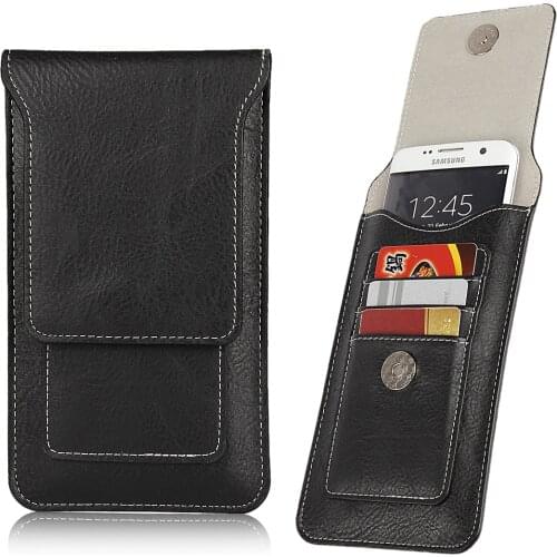 Universal Leather Belt Wallet Cases For LG G6 V30 G4 G5 G7 V20 Case Cover Mobile Phone Accessories Waist Bag Pouch Holster Coque