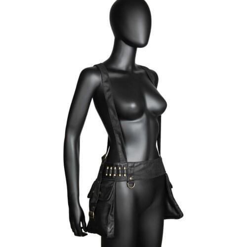 Vintage Steampunk Bag Steam Punk Retro Rock Gothic Retro Bag Goth Shoulder Waist Bags Packs Victorian Style Women Men Leg Bag J2