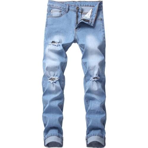 YUANL·SH Men Skinny Jeans