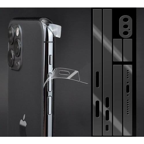 1Pcs Mobile Phone Side Film Transparent For iPhone 11 12Pro Max 8 8Plus Xs XSMAX XR Protective Film Ultra-thin TPU Hydrogel Film