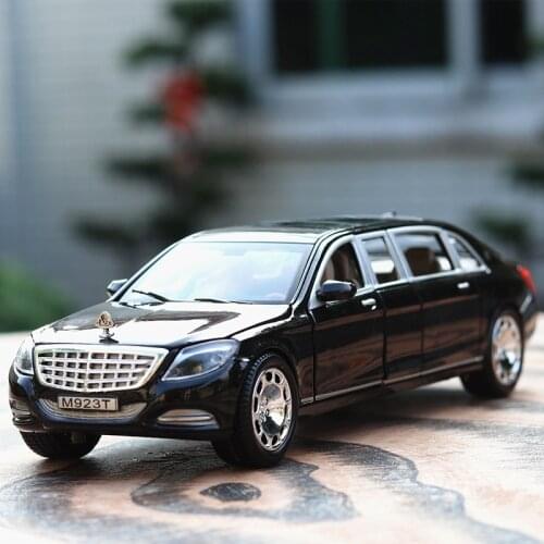 1:24 Simulation Diecast Maybach Alloy Car Model Toys With Pull Back Electronic Toy With Simulation Lights And Music Model Car