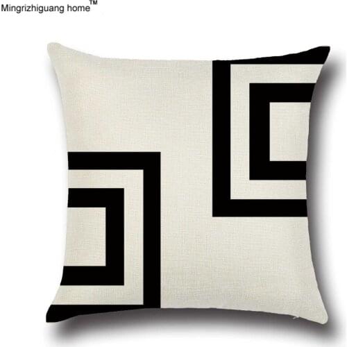 1PC New Cotton Linen Pillow Cover Nordico Style Gemoetric Cushion Cover Home Decorative Pillow Case 45x45cm OU 001