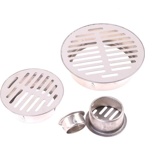 1PC Stainless steel Balcony Roof Round Anti-blocking Floor Drain Outdoor Insertion Floor Drain