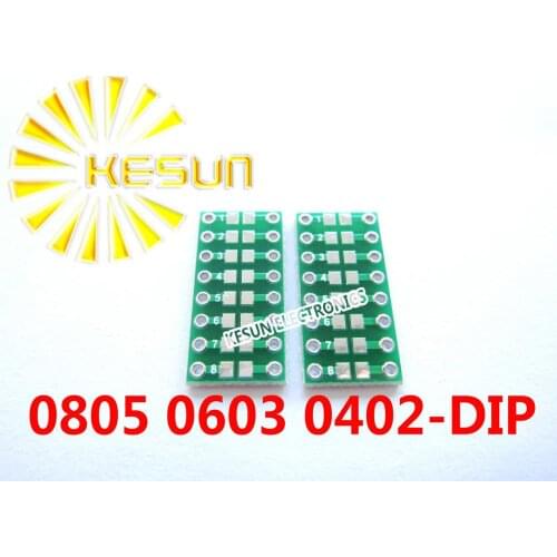 10PCS 0805 0603 0402 SMT turn DIP Capacitor Resistor LED IC adapter Socket / Adapter plate PCB
