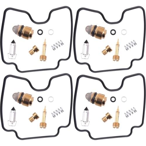4Sets Carburetor Repair Kit Float Needle Fit for Yamaha FZS 600 Fazer 1998 1999 2000 2001 2002 2003