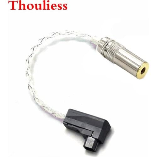 Thouliess 4Cores Silver Plated 4pin RSA/ALO Balanced Male to 4.4mm Balanced Female Audio Adapter Cable For SR71 SR71B RXMK3 SOLO