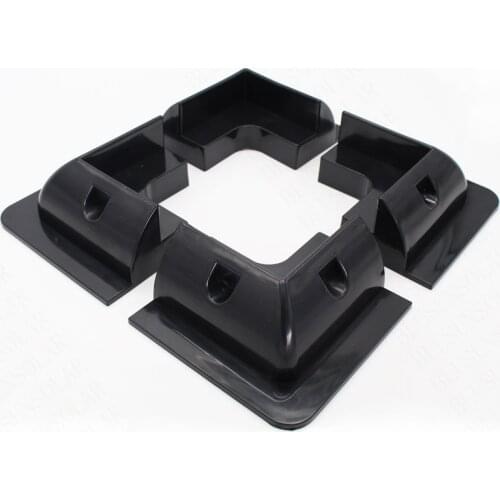 5 set/lot Black Color UV Resistant ABS Solar RV Mounting Bracket for CaravanFor Caravan Motor Home Roof