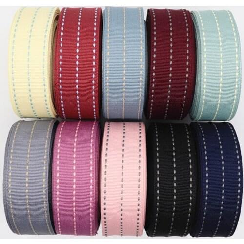 50 Yards Stitch Ribbons 9MM/25MM/38MM Three Row Jump Point Ribbon For Hair Bows DIY Crafts Handmade Accessories Y19072202